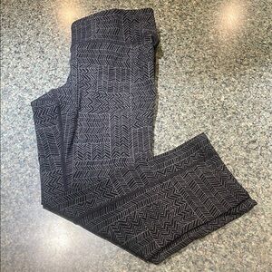 Prana size Small Black and Gray Patterned Yoga Pants Leggings Capri